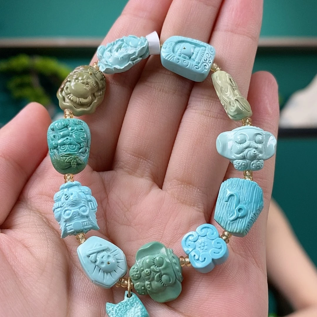 未镶嵌绿松石珠宝奇石