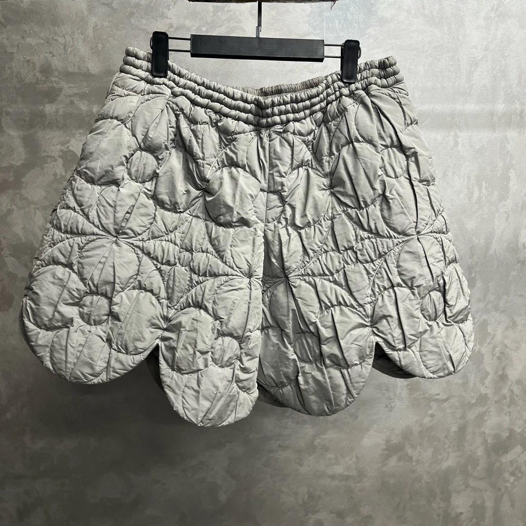 未使用 LouisVuitton/路易威登 灰色图案松紧腰直筒短裤/40码