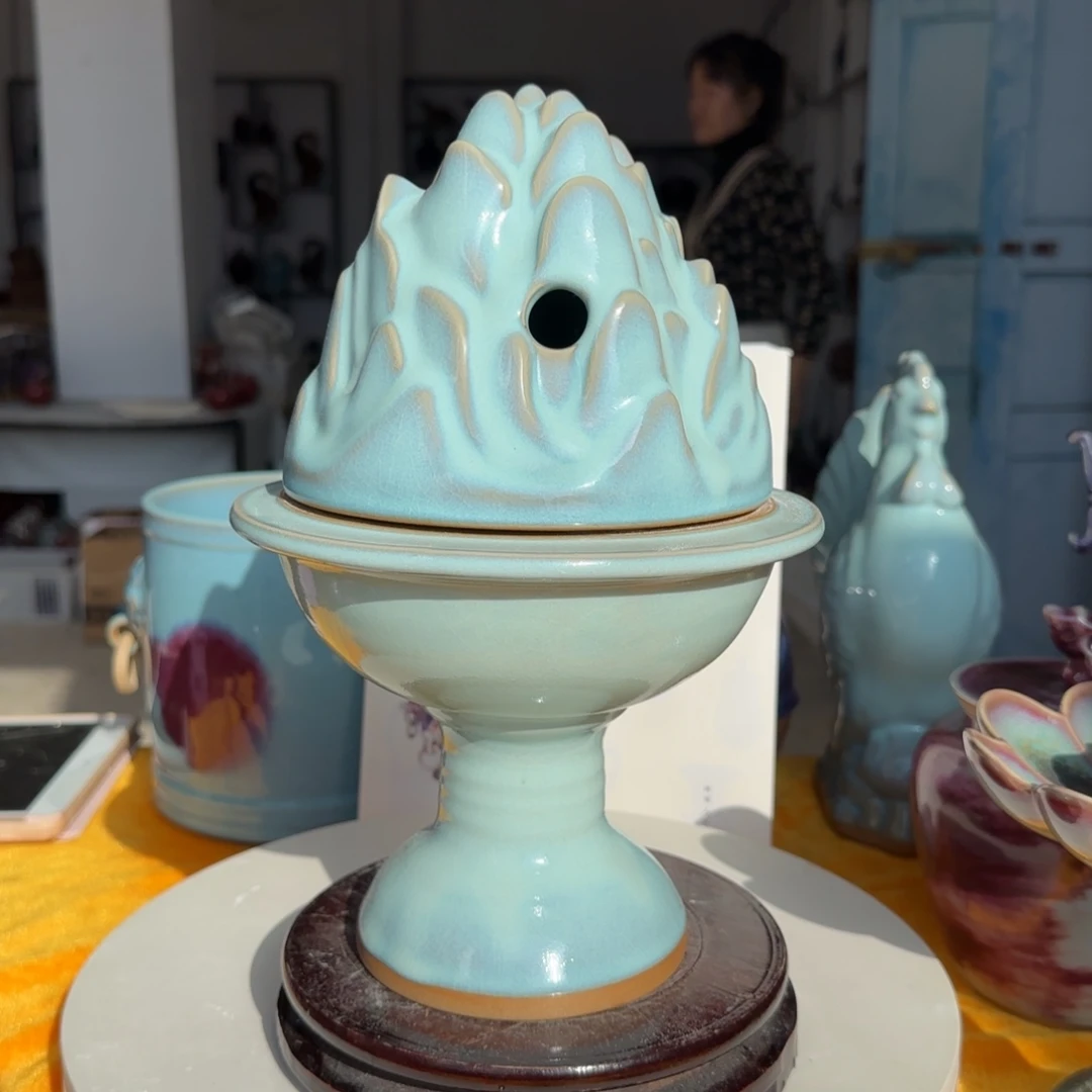 陶摆件郑家钧窑摆件