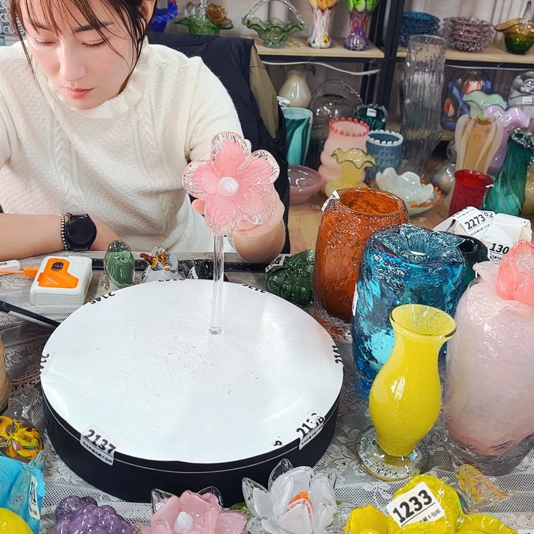 太阳花 弯头特 家悦琉璃工艺品