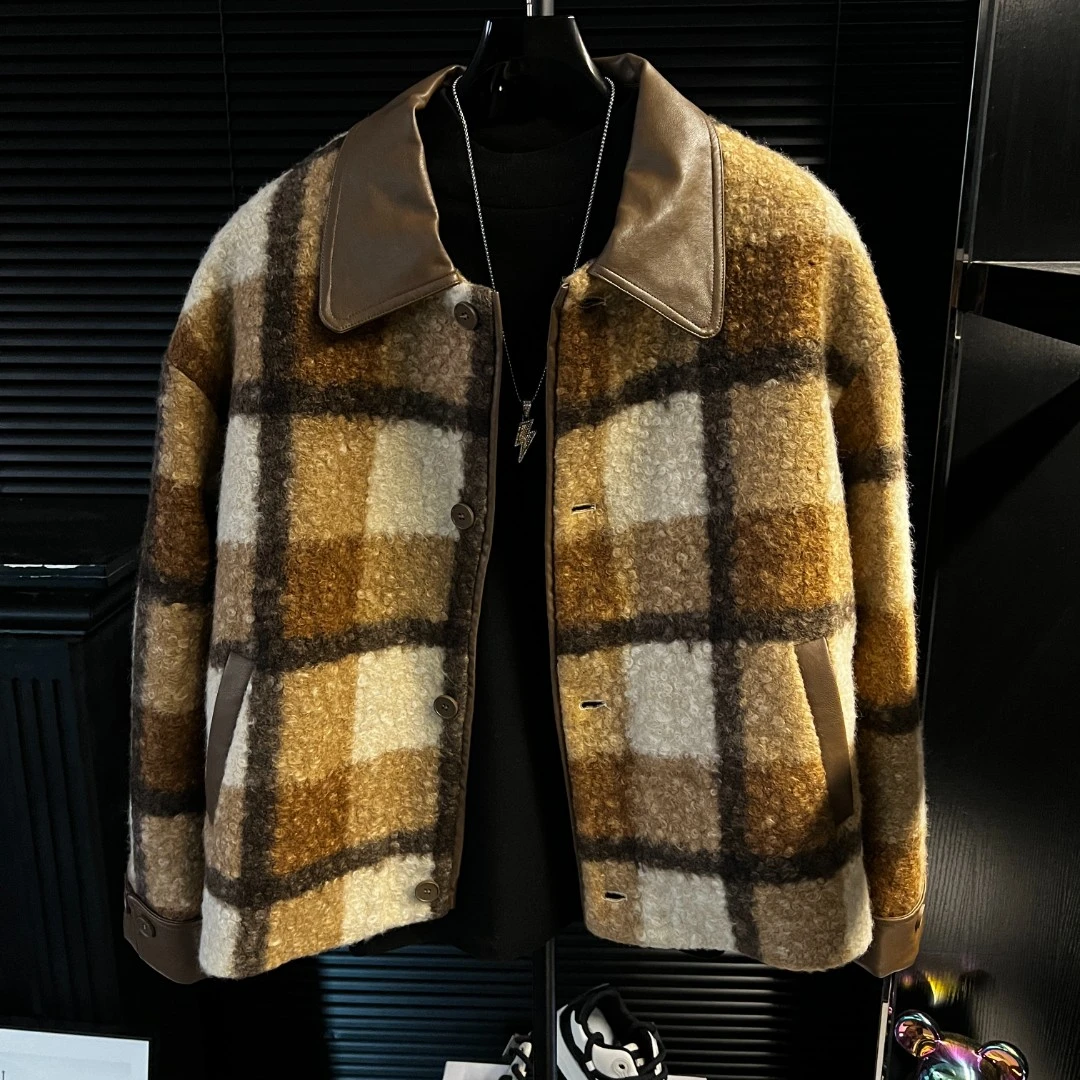 【运费补贴】JX男士美拉德颗粒质感宽松棉服男士夹棉加厚