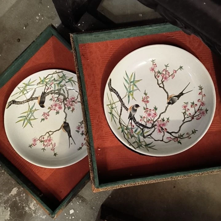 许***华瓷片瓷器高品抖音摆件
