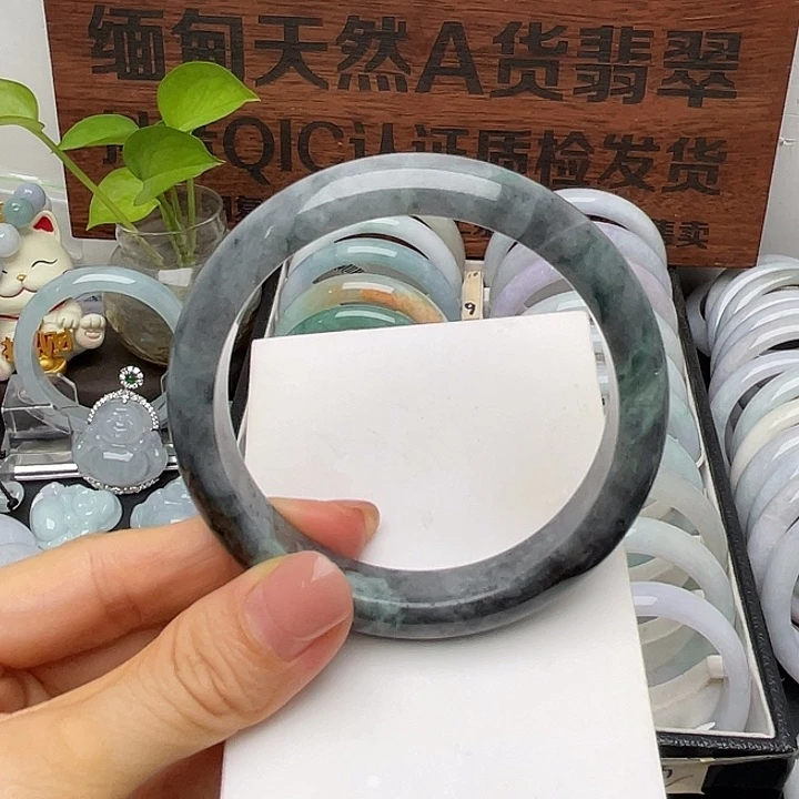 未镶嵌手镯翡翠59正圈