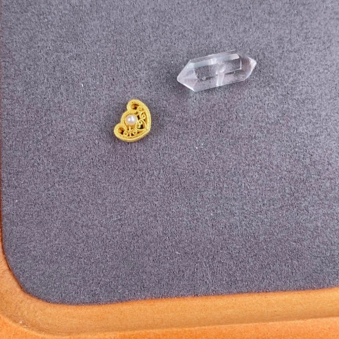 水晶珠宝半成品银S925镀金镶嵌