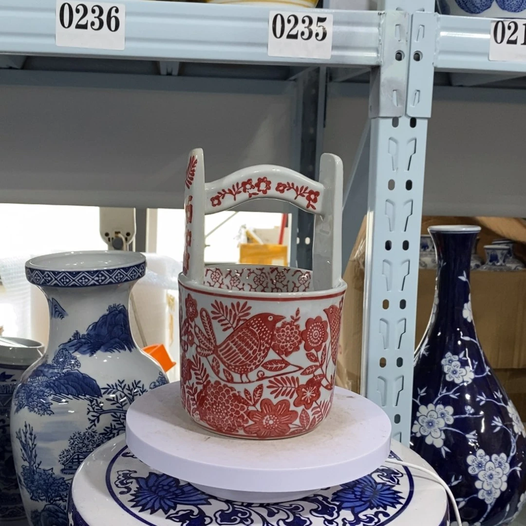 【闪购商品】摆件水桶花瓶摆件花瓶
