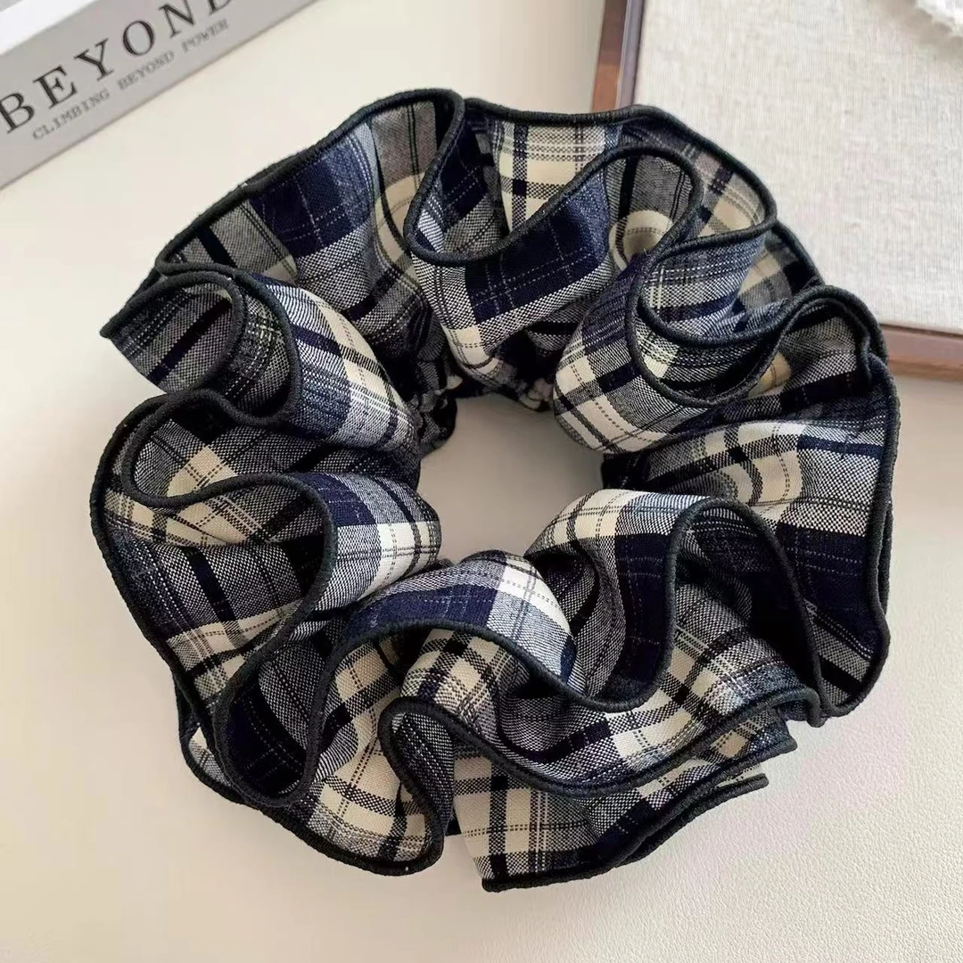 1644 超推荐！格纹设计百搭森系时尚发绳