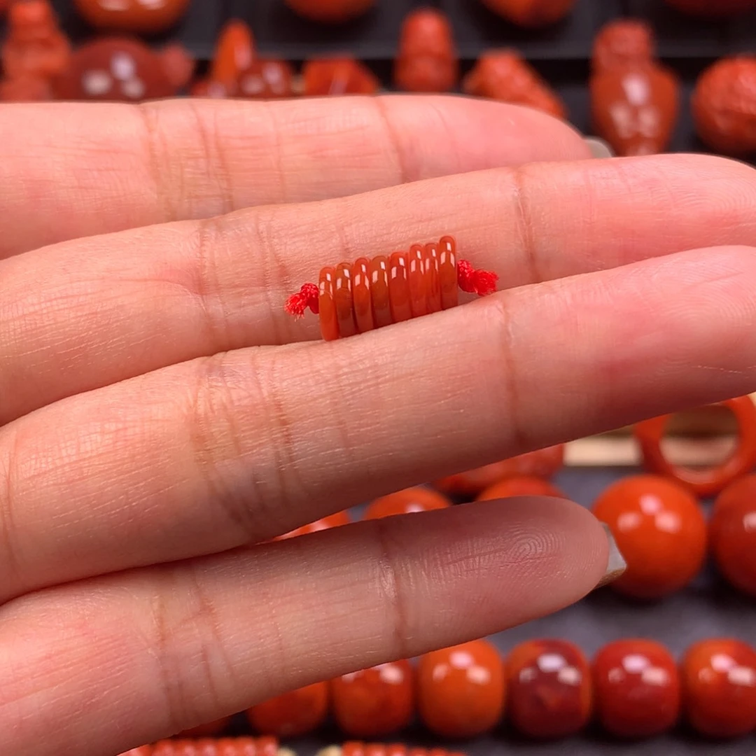 未镶嵌直切隔片6mm南红玛瑙