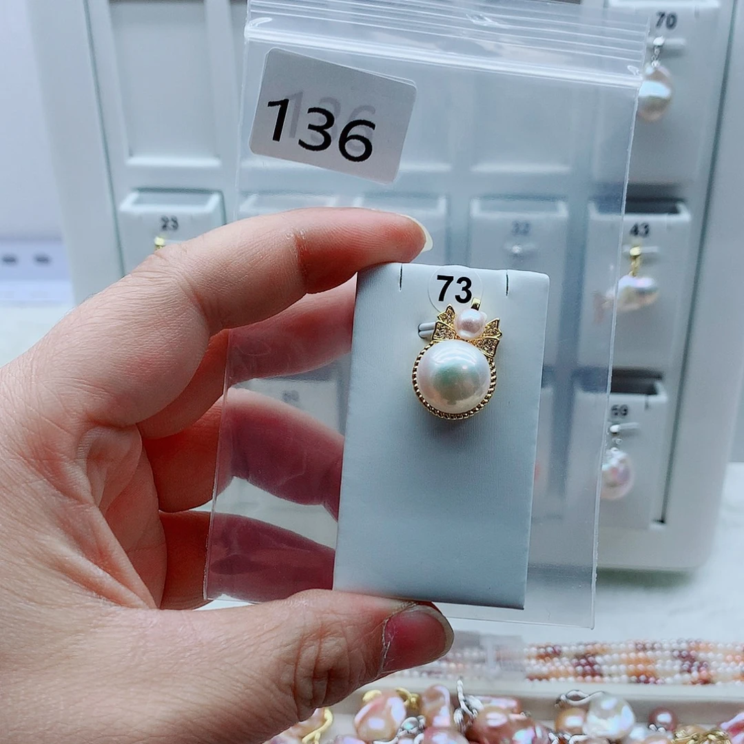 吊坠(不含链)淡水珍珠合金