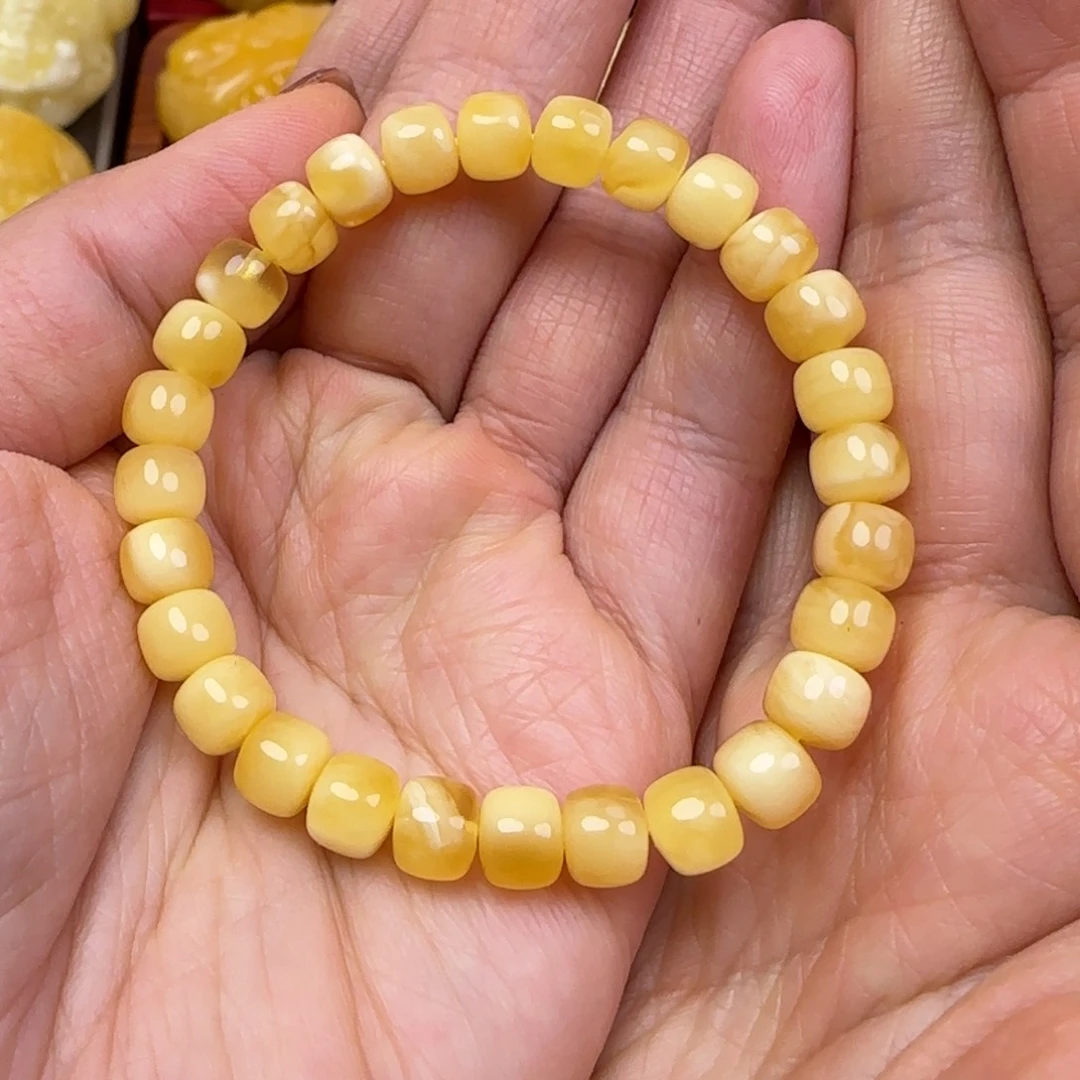 蜜蜡颈饰未镶嵌天然蜜蜡