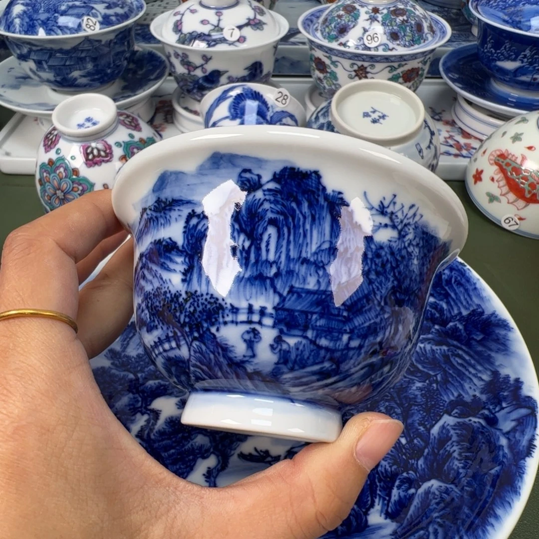 陶瓷景德镇纯手工纯手绘茶具木木84