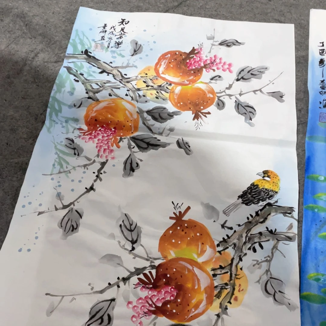 国画国画作品画心一张