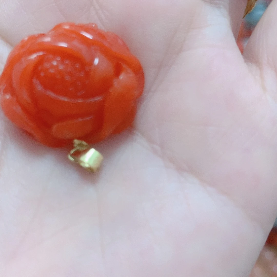 南红玛瑙银S925镶嵌吊坠(不含链)