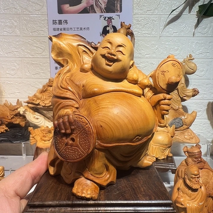 果***0柏木传统木雕手工艺术品