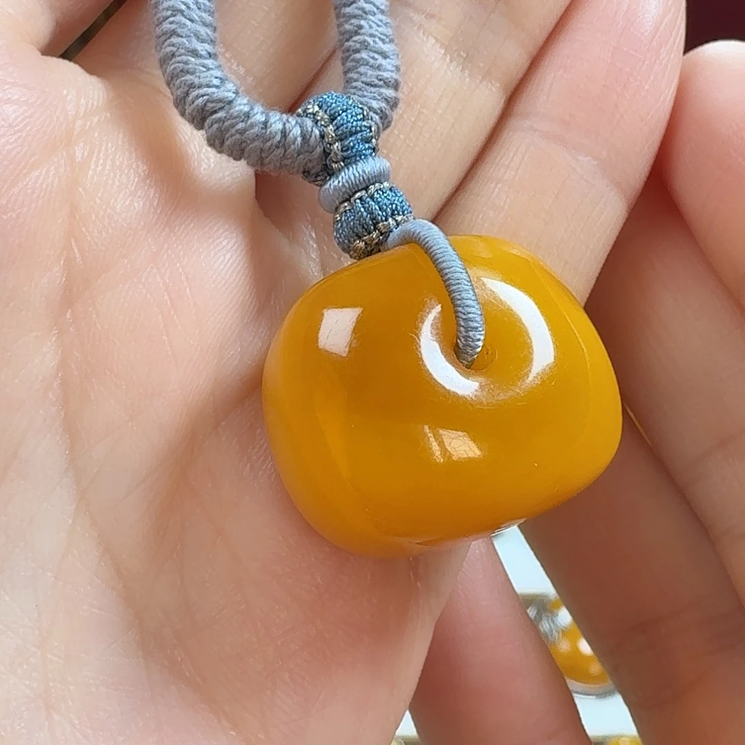 蜜蜡未镶嵌颈饰吊坠