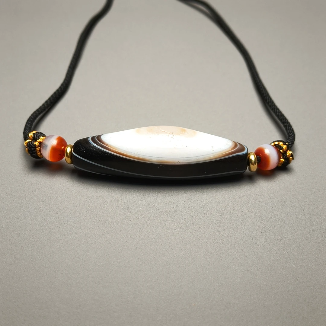 清晚期缠丝玛瑙锁骨链/DZ005040/古玩/收藏/德州文物