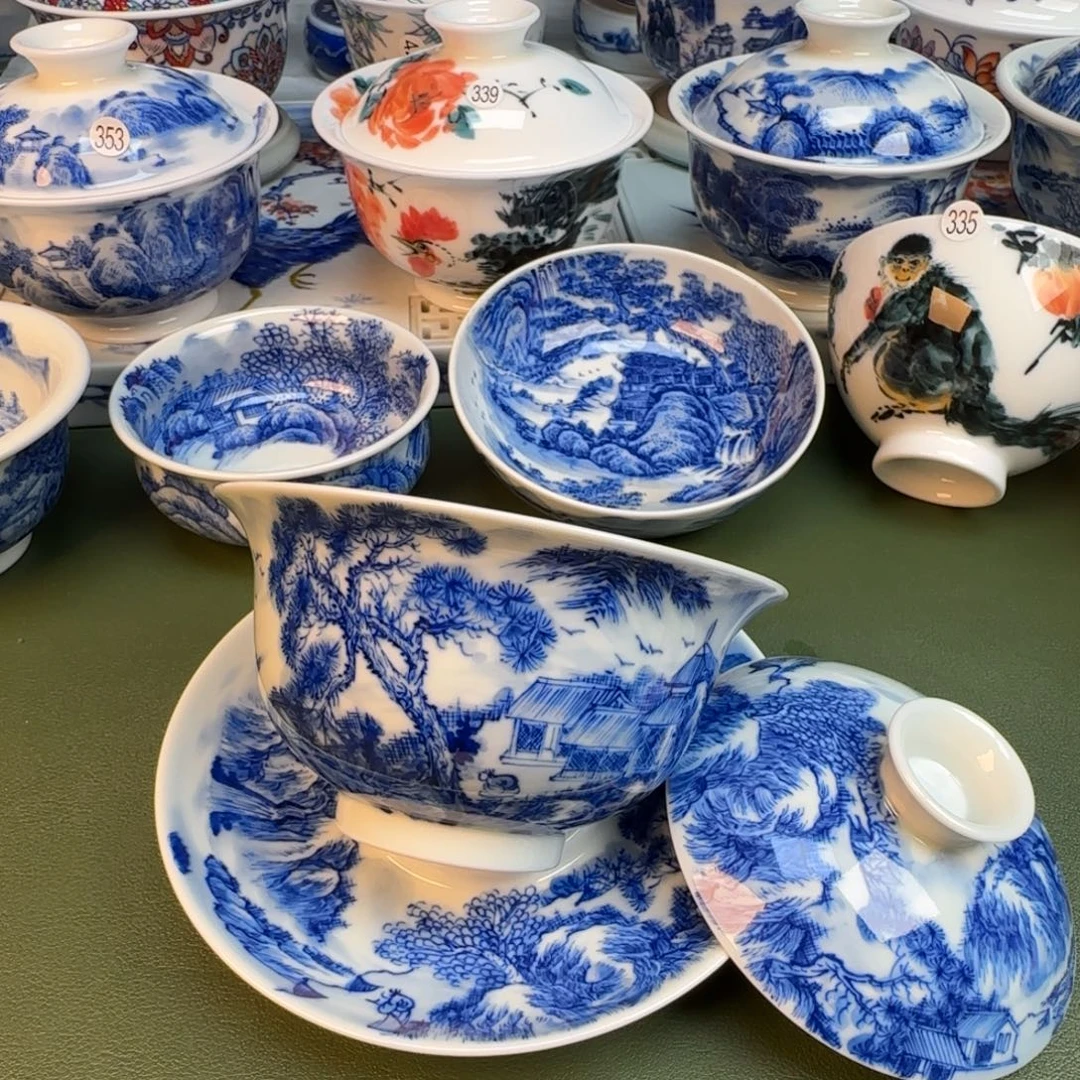 陶纯手工纯手绘茶具351