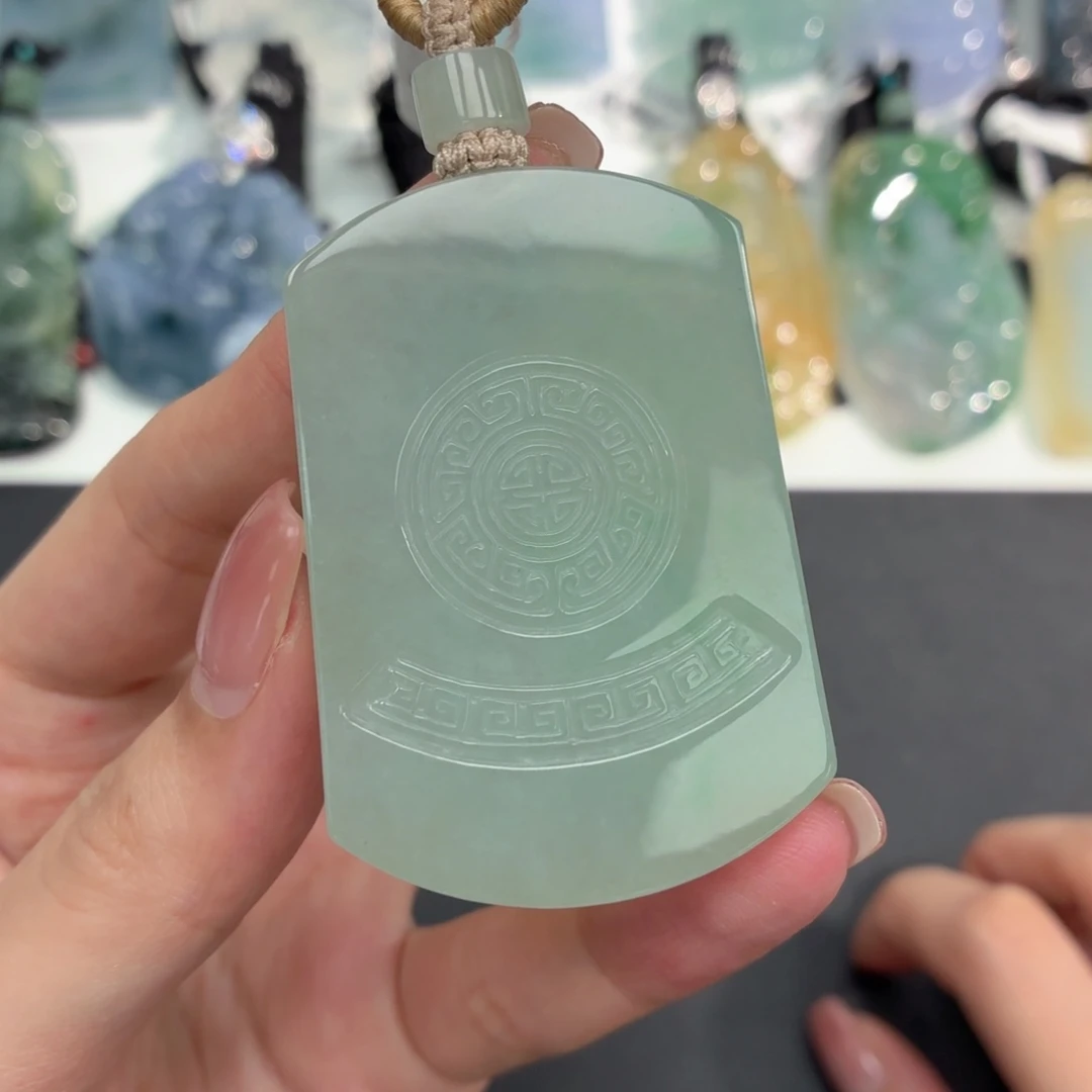 翡翠未镶嵌挂件天然缅甸A货翡翠