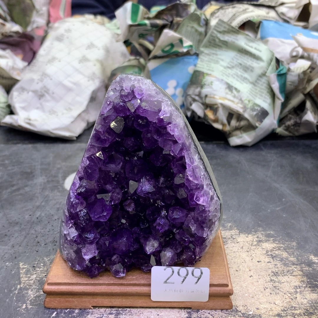 水晶摆件未镶嵌紫晶299