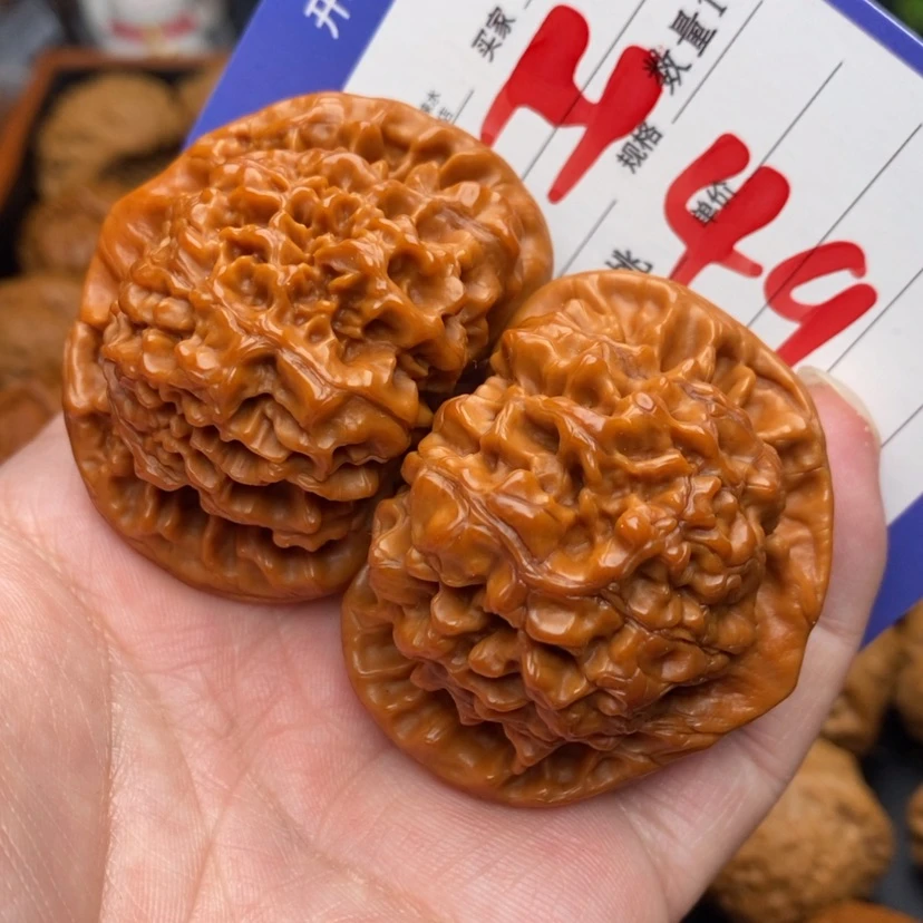 【闪购商品】文玩核桃把件大官帽mom