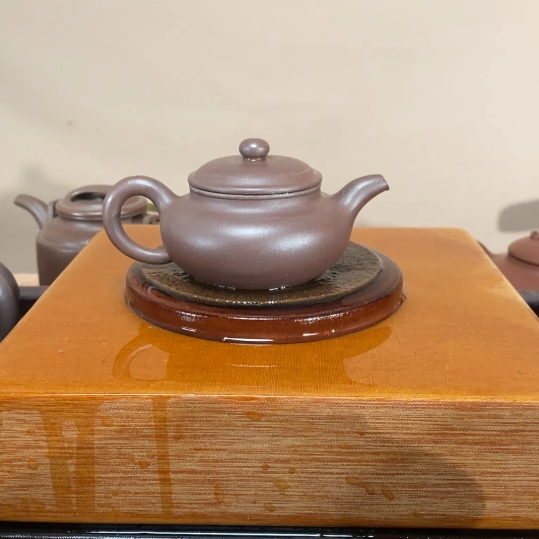 紫砂茶壶高端100cc仿古壶天青