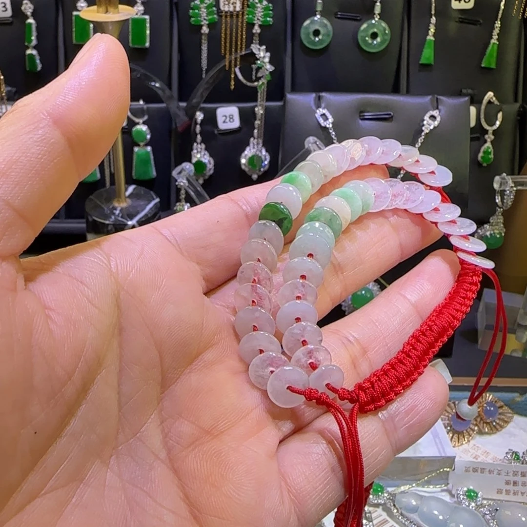 翡翠未镶嵌颈饰手绳