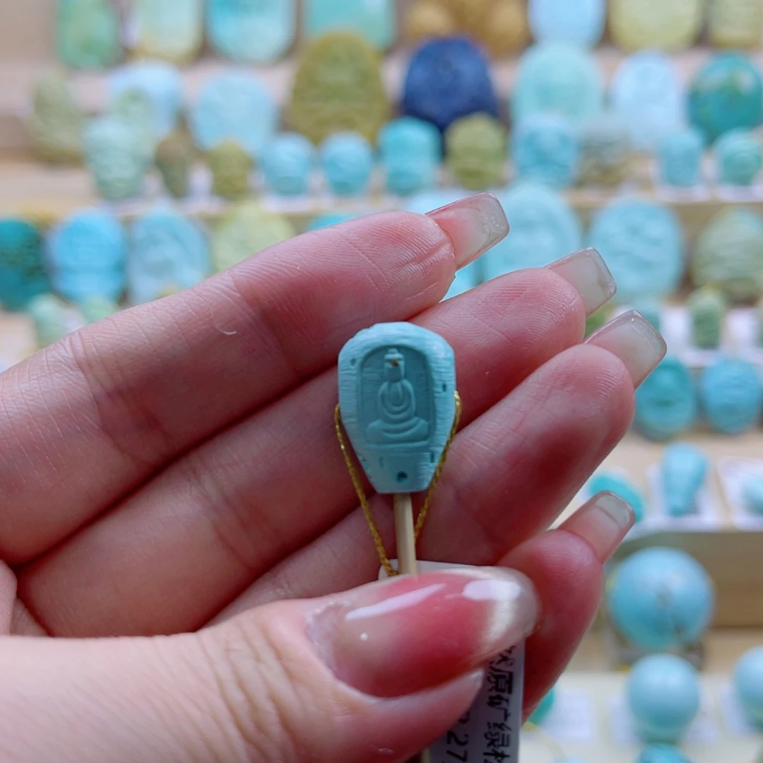 绿松石未镶嵌珠宝奇石12mm