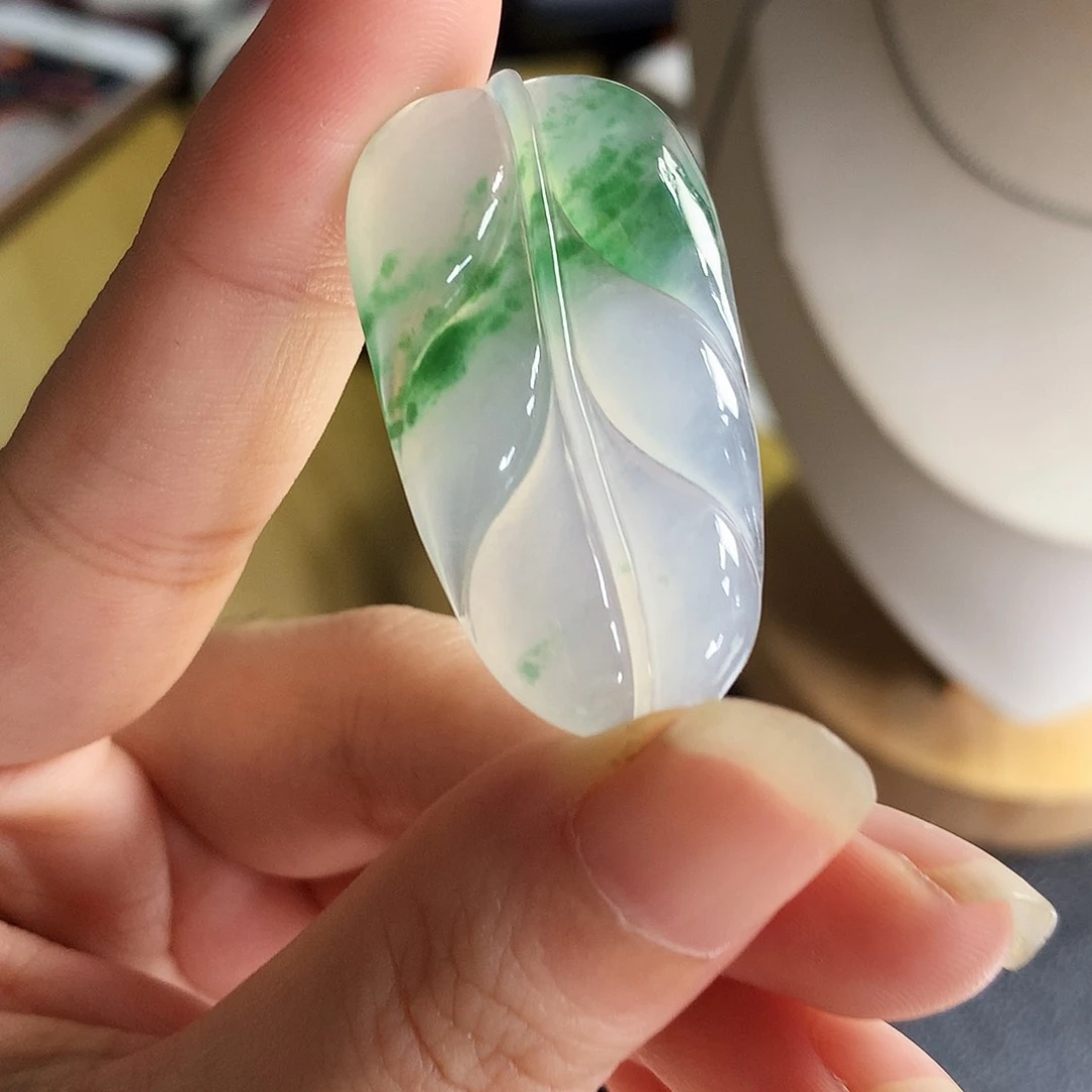 吊坠(不含链)未镶嵌翡翠叶子