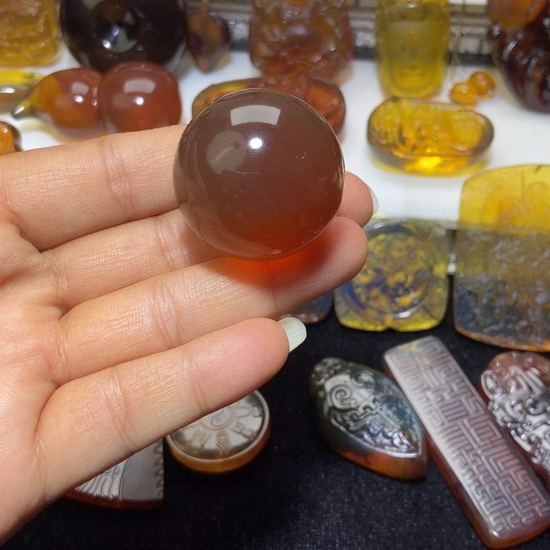 琥珀未镶嵌颈饰缅甸天然琥珀吊坠