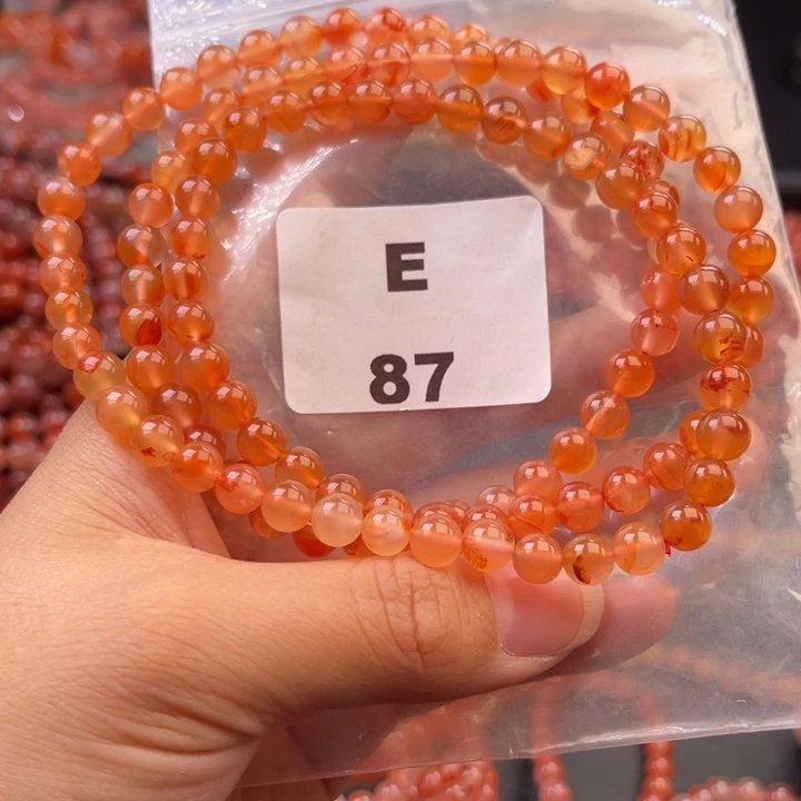 南红玛瑙未镶嵌多样性发货默认微瑕称重6mm