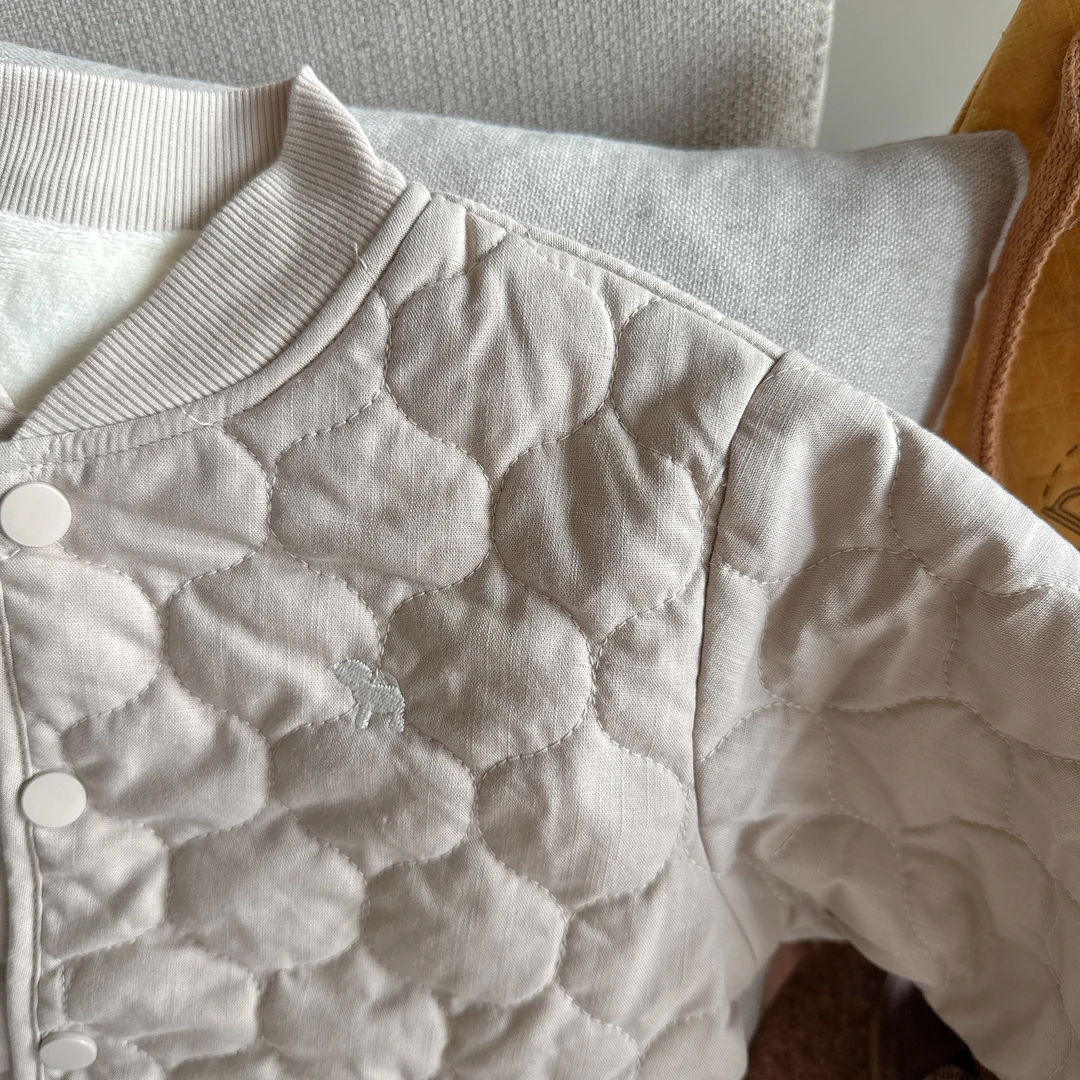 【返季福利 201303】秋冬季儿童休闲保暖加厚加绒绗棉御寒圆领外套