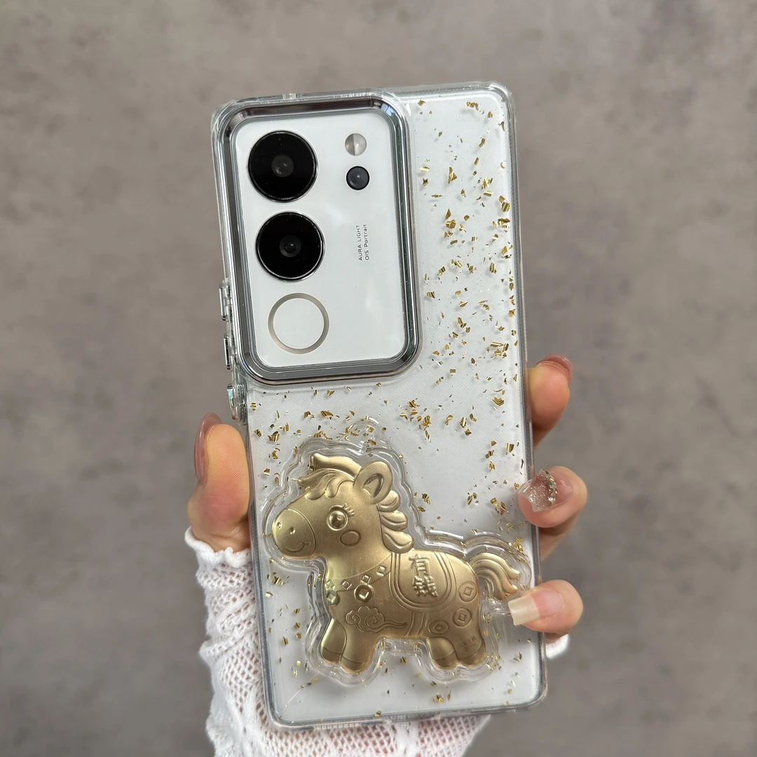 适用于vivos17手机壳s17t透明s17pro新年款马年镜头不包个性创意