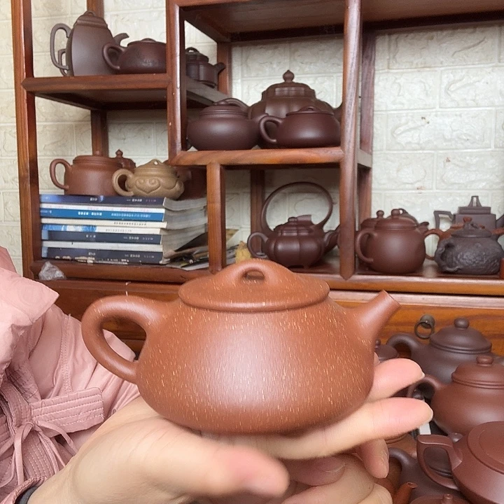 紫砂茶壶石瓢260cc半手工