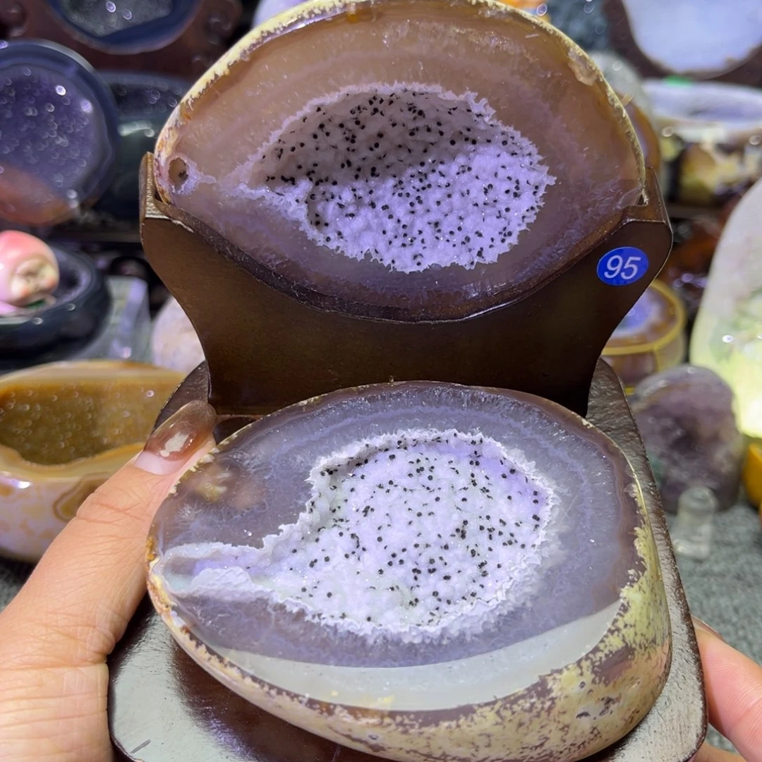 紫晶摆件未镶嵌水晶