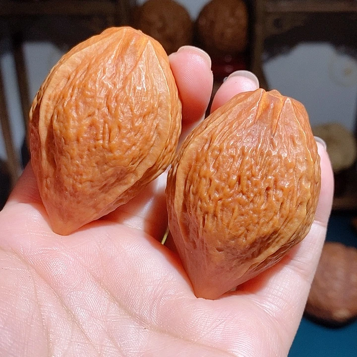 野生金蝉橄榄核手把件