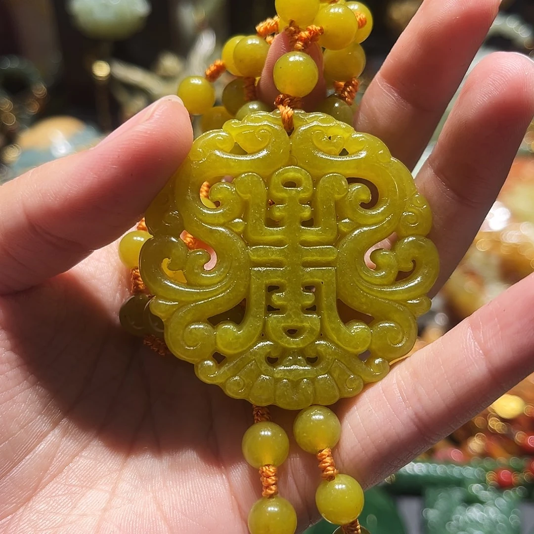未镶嵌岫玉毛衣链