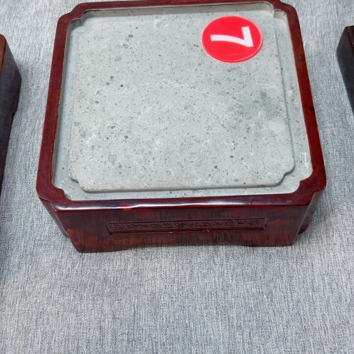 明****砖雕大漆金砖吸水茶盘