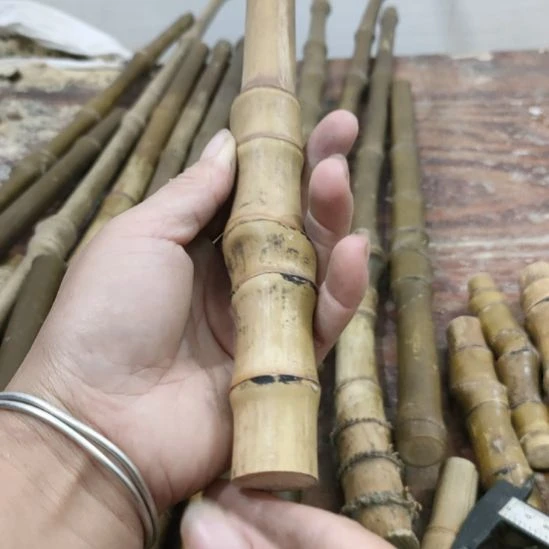 大***儿实心玉竹手把件金条料