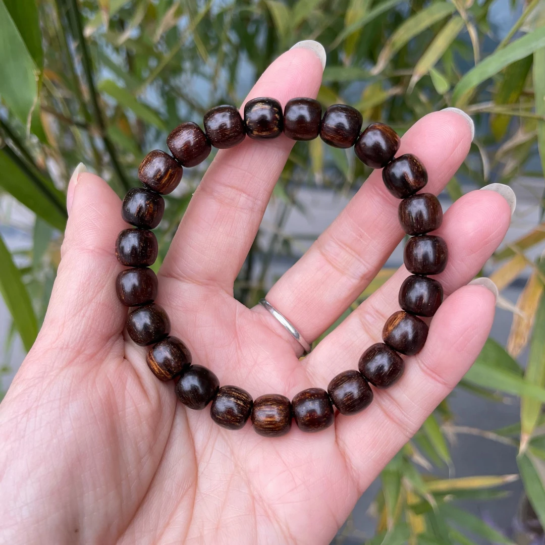 巴布亚贡木8.5*9cm鱼鳞金星玉化老料花香果香蜜香【老良红木】