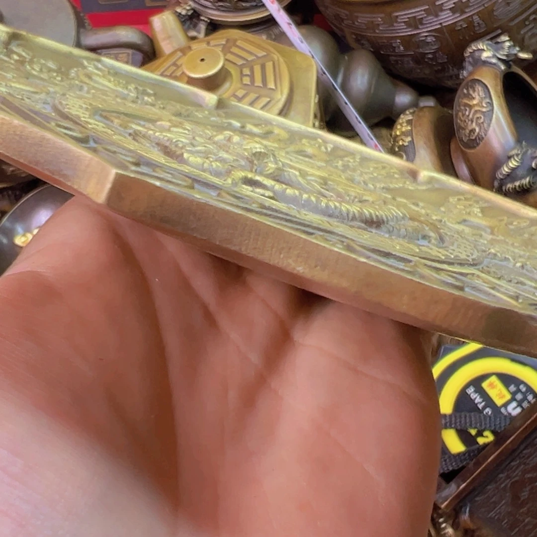 定制紫金风磨铜九龙盘