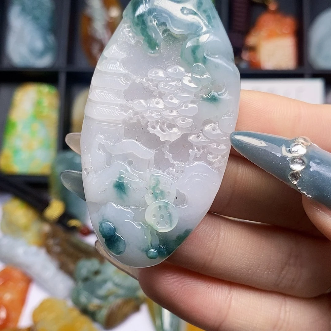 定制翡翠未镶嵌翡翠A货一物一证