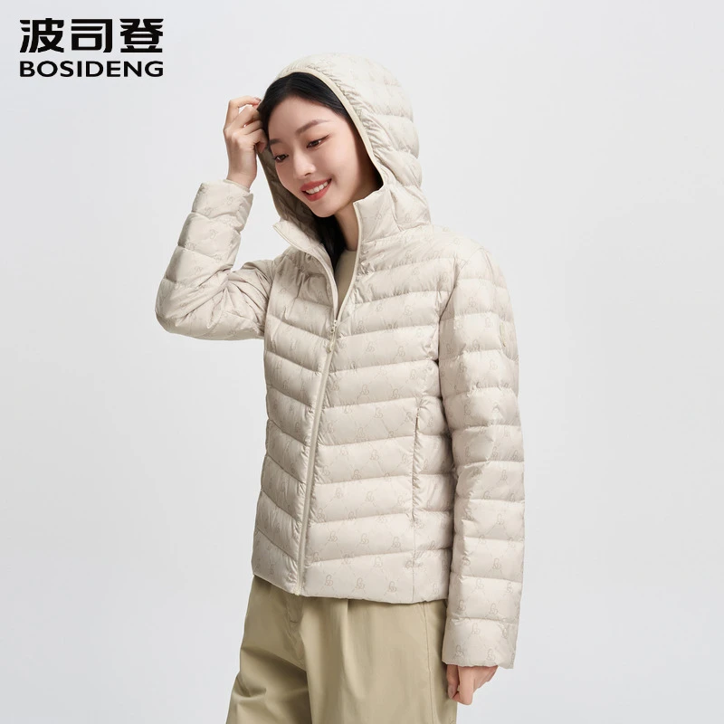 波司登秋冬季款男女同款基础轻薄保暖情侣短款羽绒服外套1002