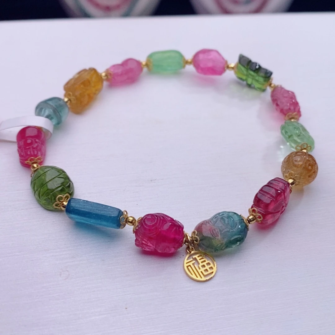 18K金镶嵌手链碧玺A手链