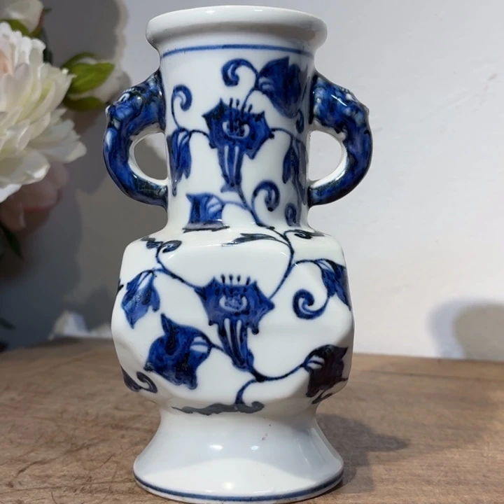 虔***诚陶摆件青花瓷器摆件现代工艺品