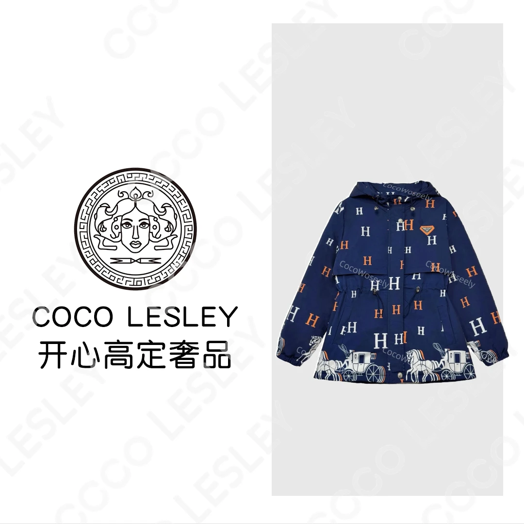 【COCO LESELY】H马车加绒加厚连帽冲锋衣9808