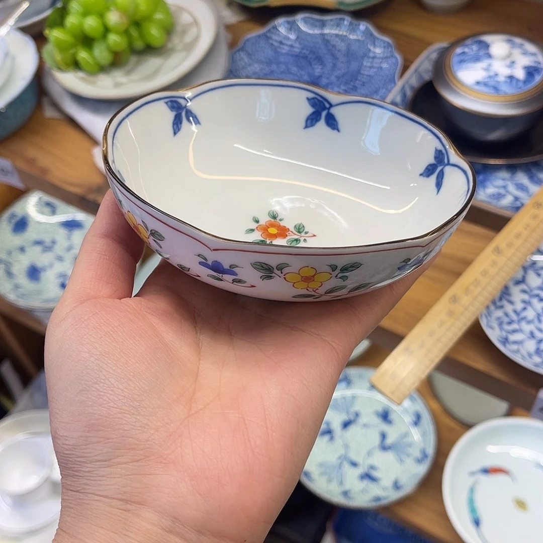 瓷片x****橘吉小花干饭碗