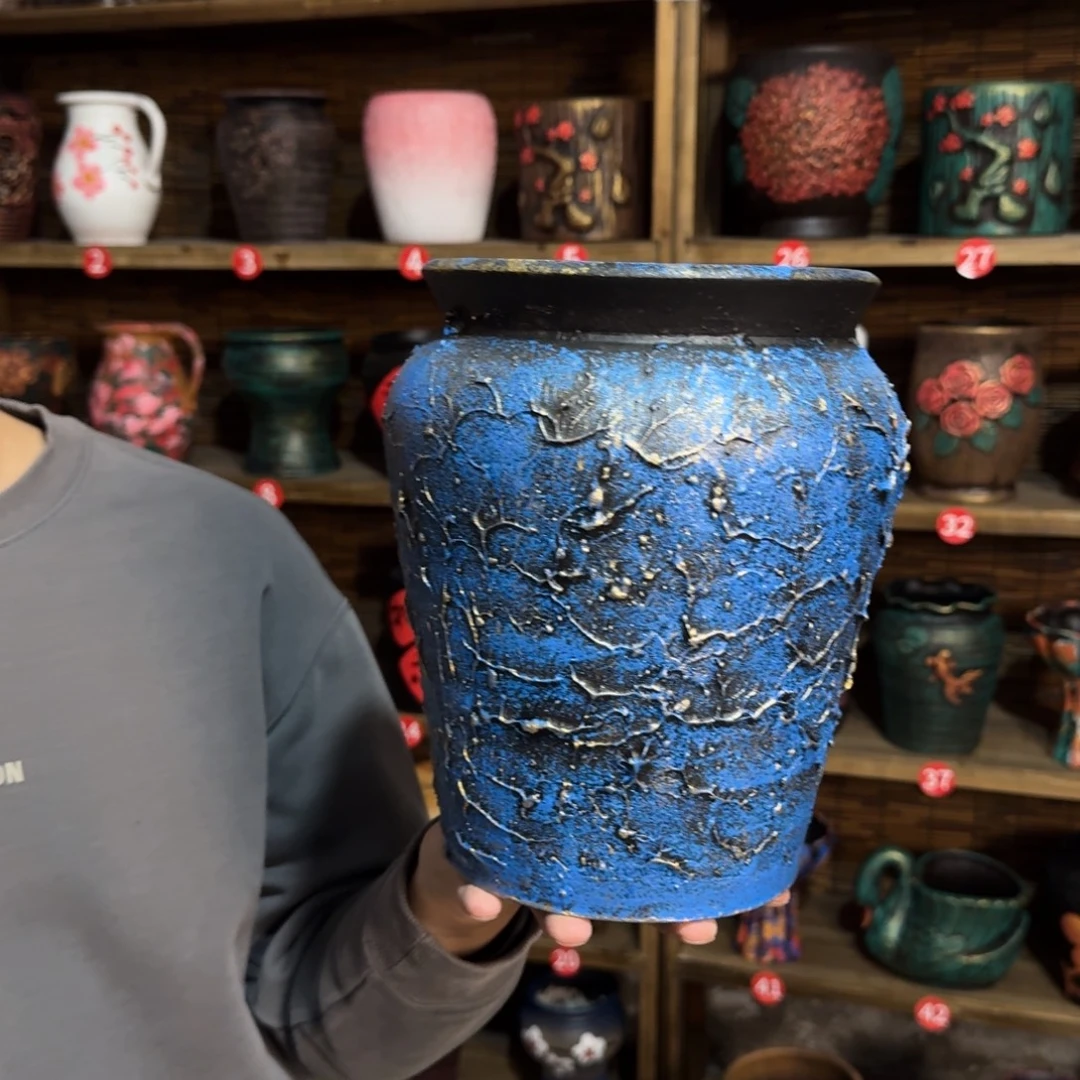 带孔高端浮雕花盆炸炸炸炸