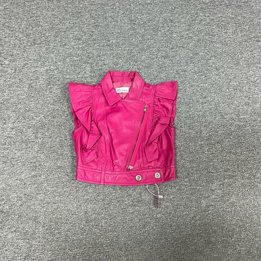 99新 AMIPARIS 华伦天奴 皮衣马甲40码