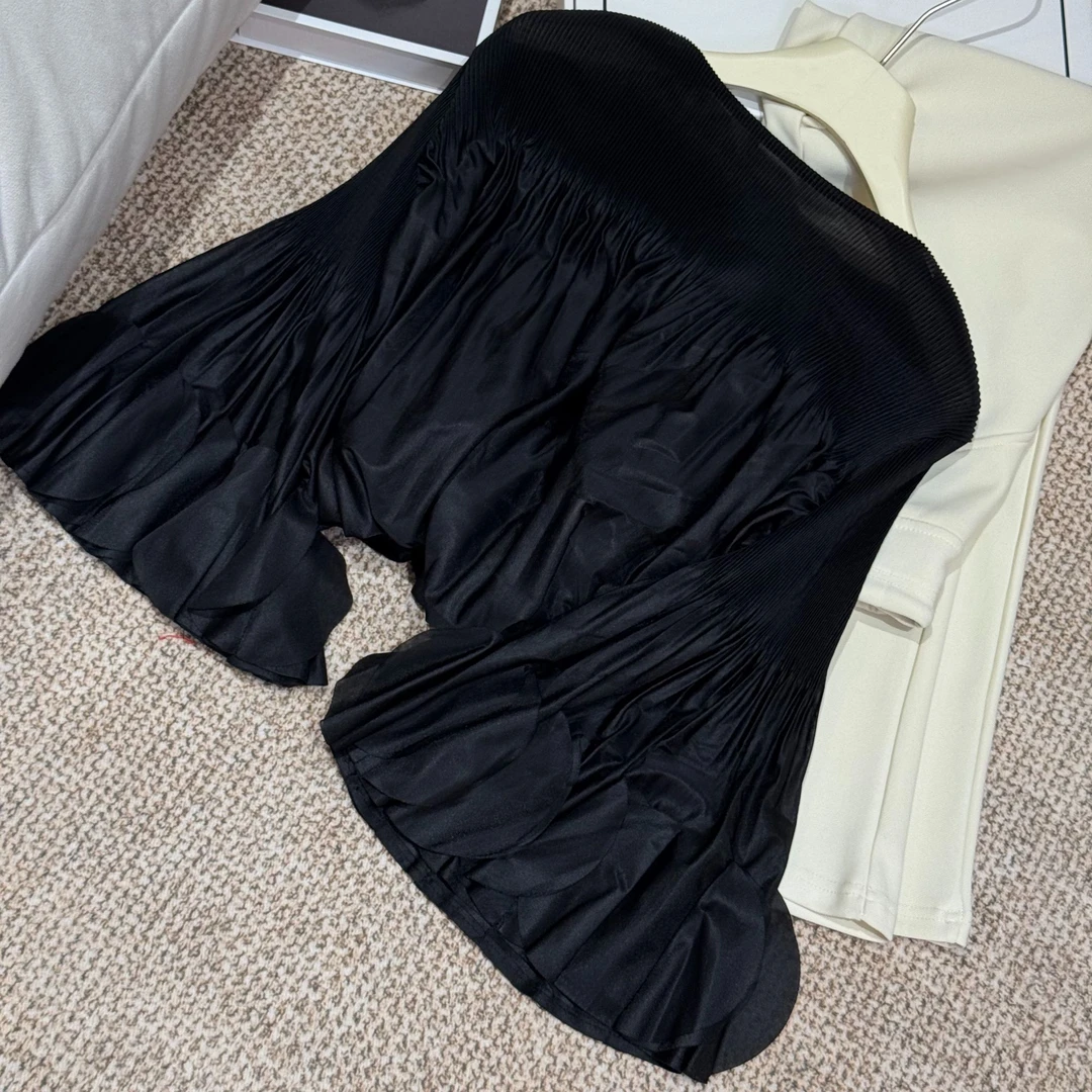 气质仙气夏季休闲潮流黑色网纱精品甜美衬衫衬衣宽松女上衣DP6580