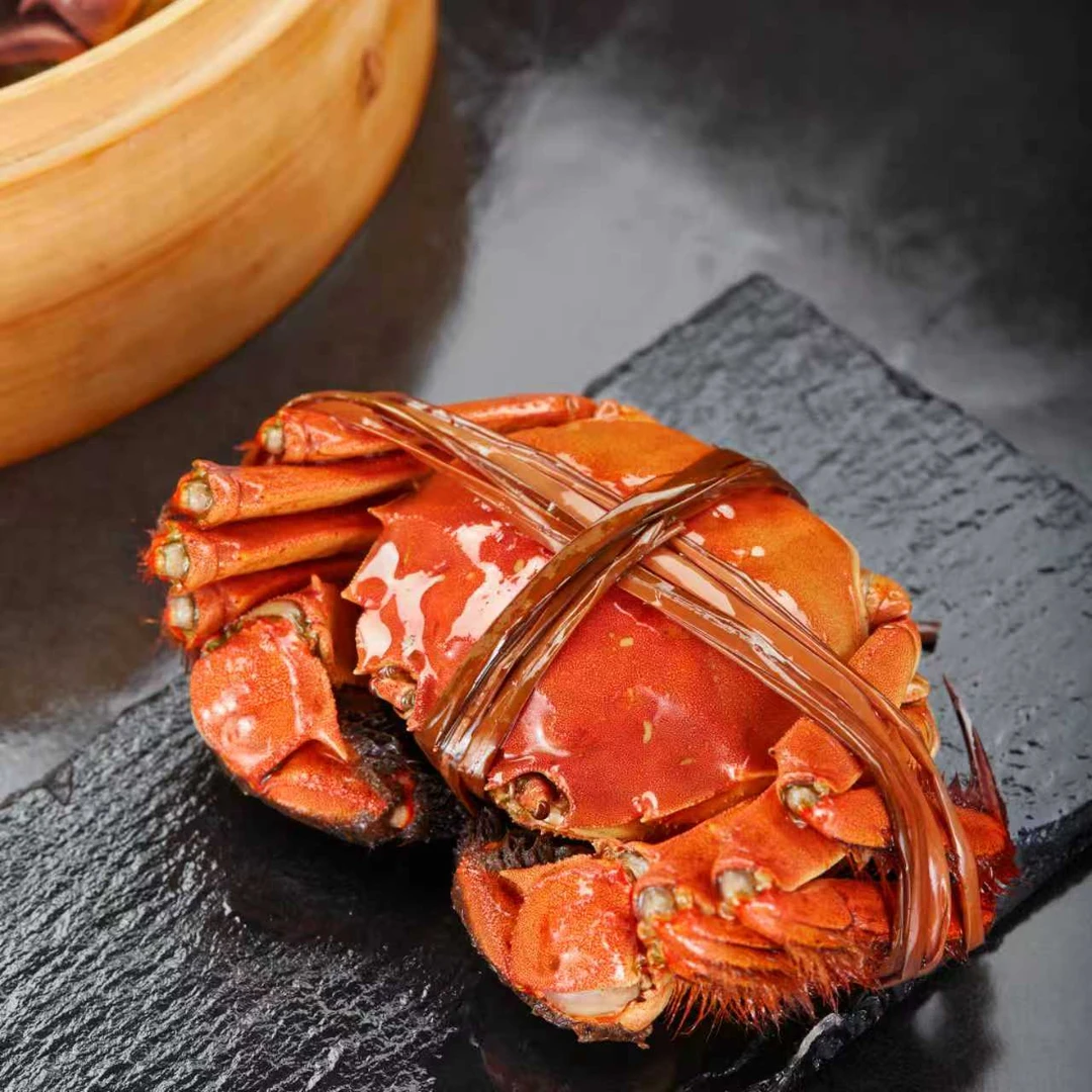 【活蟹】江苏大闸蟹公蟹6.5-6.2两+母蟹5.5-5.2两 礼盒装活蟹现发 顺丰/京东发货 买3对送1对共8只by