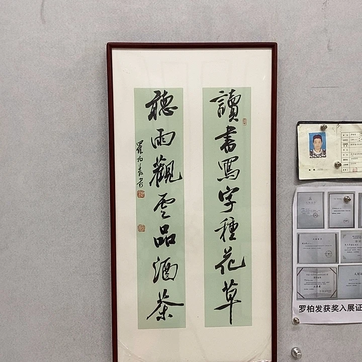 书法罗柏发书法读书